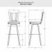 Amisco's Madison Spectator Height Dimensions