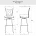 Amisco's Marcus Bar Height Dimensions