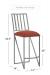 Wesley Allen's Ace Modern Bar Height Stool in Red Seat Cushion