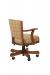 Darafeev 910 Swivel Adjustable Game Chair in Maple Wood with Arms - View of Back