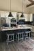 Amisco's Nathan Backless Stool in Customer's Modern Kitchen
