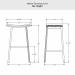 Amisco's Nathan Bar Height Dimensions