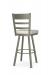 Amisco's Owen Modern Barstool in Taupe Gray - Back View