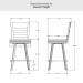 Amisco's Owen Counter Height Dimensions