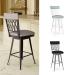 Amisco's Oxford Customizable Swivel Bar Stool in a Variety of Colors