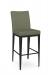 Amisco's Pablo Modern Black Bar Stool with Green Seat and Back Cushion
