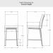 Amisco's Pablo Counter Height Dimensions