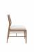 Fairfield's Larson Armless Side Chair in Wood Frame and Cane Back - Side View