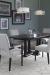 Fairfield's Thompson White and Black Modern Dining Chairs in Dining Room