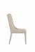 Fairfield's Briarcroft Upholstered Dining Chair with Tall Back, Wood Frame - in Beige Finish - Side View