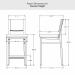 Amisco's Payton Counter Height Dimensions