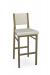 Amisco's Payton Modern Gold Bar Stool with Back