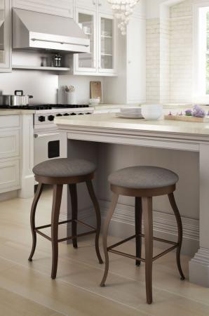 Buy Amisco's Pearl Elegant Backless Swivel Bar Stool - Free shipping!