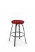 Amisco Reel Backless Swivel Stool with Metal Frame