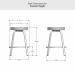 Amisco's Reel Counter Height Dimensions