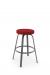 Amisco Reel Backless Swivel Stool with Metal Frame