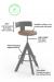 Features of the Uplift Adjustable Swivel Stool