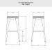 Amisco's Upright Bar Height Dimensions