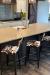 Amisco's Modern Upright 26" Inch Bar Stools in Farmhouse Country Kitchen