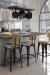 Amisco Upright Stationary Stool in Industrial Modern Kitchen