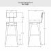 Amisco's Upright Bar Height Dimensions