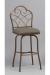 Anderson Swivel Bar Stool with Seat Cushion and Elegant Back Design