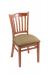 Holland's 3120 Medium Wood Dining Chair in Canter Sand Vinyl Seat Cushion