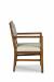 Fairfield's Potter Wood Dining Arm Chair with Seat and Back Cushion - Side View