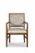 Fairfield's Potter Wood Dining Arm Chair with Seat and Back Cushion - Front View
