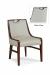 Fairfield's Anthony Wood Upholstered Dining Chair with Partial Arms - Back View