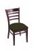Holland's 3140 Hampton Dark Cherry Dining Chair with Canter Pine Seat Cushion