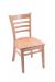 Holland's 3140 Natural Wood Dining Chair with Ladder Back Design