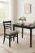 Wood Finish: Black • Seat Cushion: Graph Alpine, fabric grade 1