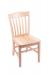 Holland's 3110 Hampton Natural Dining Chair with Slat Back Design