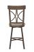 Wesley Allen's Camarillo Swivel Bar Stool in Copper with Back - Back View