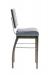 Gasser's Hollywood Modern Upholstered Bar Stool with Back - Side View