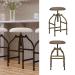Wesley Allen's Dodge Backless Industrial Bar Stool in Custom Color Choices