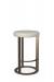 Amisco's Allegro Bronze Modern Backless Bar Stool with Marshmallow Seat