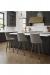Amisco's Diaz Modern Wood Kitchen Counter Stools in Gray and Brown Kitchen
