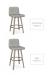 Amisco's Visconti Swivel Stool in Counter Height and Bar Height