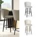 Amisco's Benson Modern Swivel Bar Stool with Curved Back