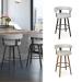 Amisco's Fletcher Customizable Swivel Bar Stool in a Variety of Colors