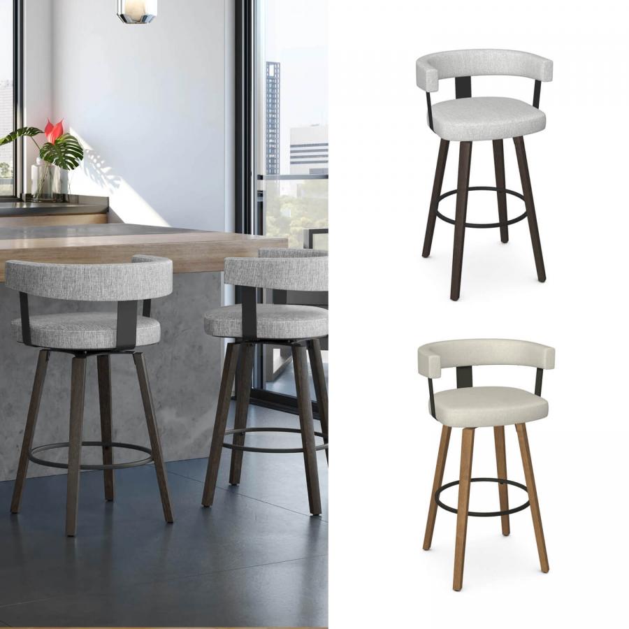 Buy Amisco's Fletcher Urban Wood Swivel Stool • Free shipping!