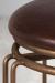 Holly Backless Swivel Stool in Copper Bisque iron metal finish