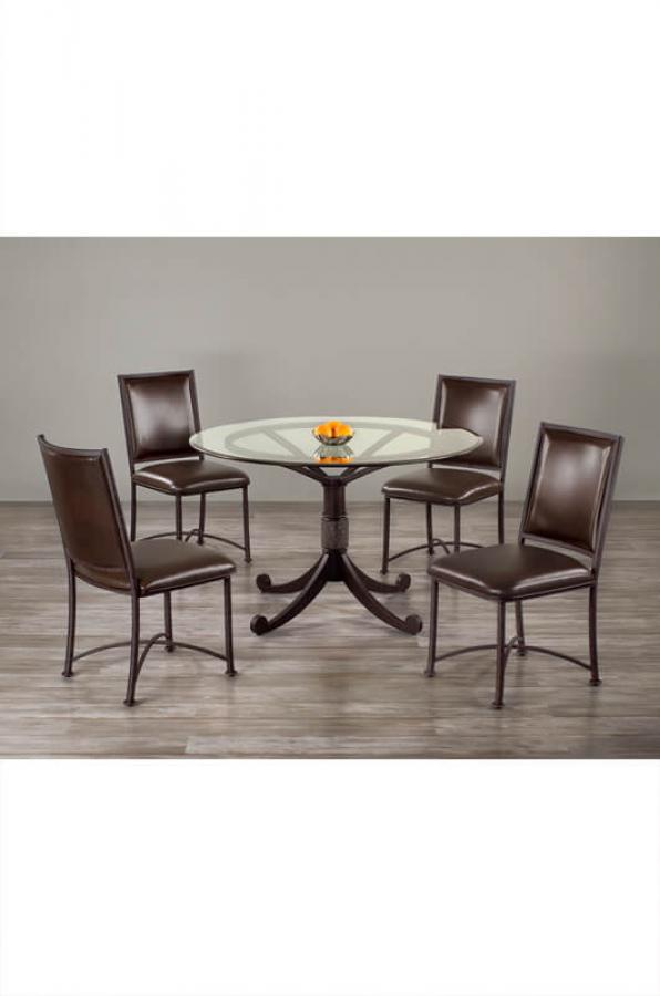 Houston • Modern Upholstered Iron Chair for Dining Rooms Customize!
