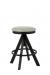 Wesley Allen's Manchester Backless Adjustable Swivel Stool 24" up to 30"