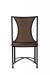 Wesley Allen's Oceanside Brown Upholstered Dining Chair - Back View