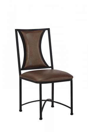 Wesley Allen's Oceanside Brown Upholstered Dining Chair