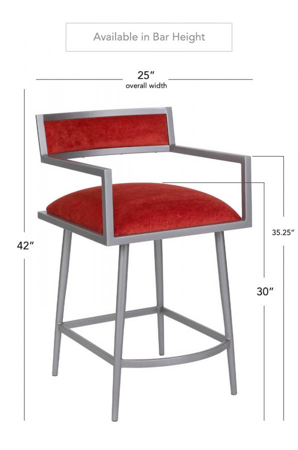 Wesley Allen's Modern Zara Bar Stool • Barstool Comforts