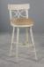 Wesley Allen's Sausalito Swivel Stool with Seat Cushion and Iron Finish
